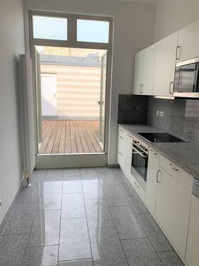 Küche Blick Terrasse - 