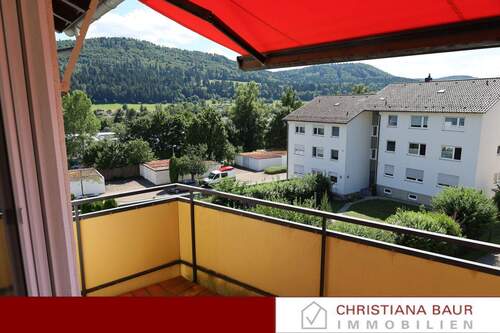 Balkon mit Ausblick - RENOVIERT MIT WEITBLICK: 4-Zimmer-Wohnung, Ebingen