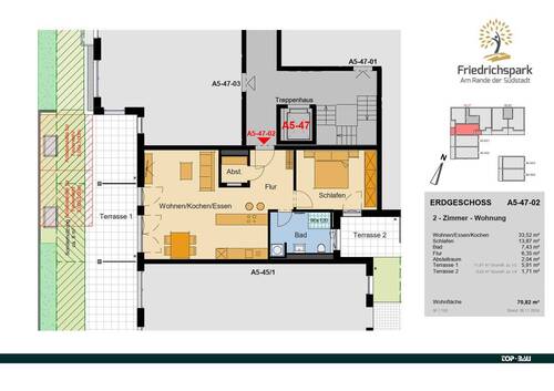 P-113_EG A5-47-02 - Etagenwohnung mit 70,80 m² in Villingen-Schwenningen zum Kaufen
