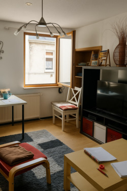 Wohnzimmer EG mit Dielenboden - 