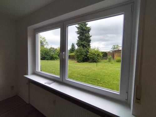 Ausblick in den Gemeinschaftsgarten - 