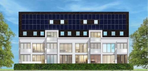 Unverbindliche Visualisierung der Rückseite des Wohnhauses. - 3 Zimmer Etagenwohnung zum Kaufen in Endingen