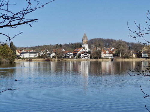 Blick nach Weßling - von Privat: Zu Fuß zum See in WeßlingOberpfaffenhofen