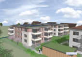 Visualisierung - Neubau 2,5 Zimmer-Wohnung in ruhiger Lage mit attraktiver Ausstattung