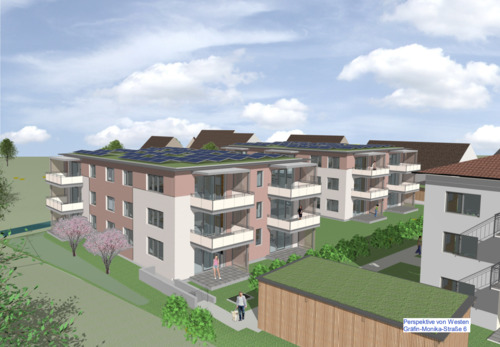 Visualisierung - Neubau 2,5 Zimmer-Wohnung in ruhiger Lage mit attraktiver Ausstattung