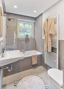 Möblierungsbeispiel Bad - 3 Zimmer Etagenwohnung in Waiblingen