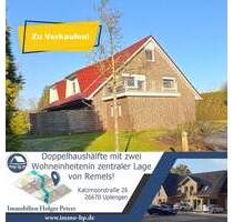 Flexibel wohnen oder investieren - Doppelhaushälfte mit zwei Wohneinheiten in zentraler Lage von Remels - Uplengen Selverde