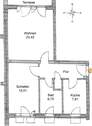 Grundriss - 2 Zimmer Etagenwohnung zur Miete in Grünwald