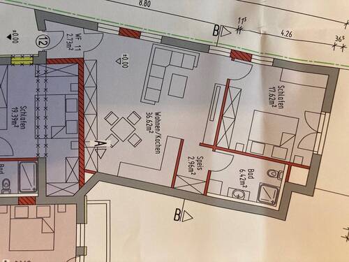 Dauerwohnung NE 12 mit ca. 70 qm Dachterrasse - 2 Zimmer Etagenwohnung in Grafenwiesen