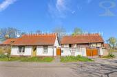 Hausansicht / Straßenseite - Einfamilienhaus mit Scheune in ländlicher Lage von Zerbst (Anhalt) OT Steckby