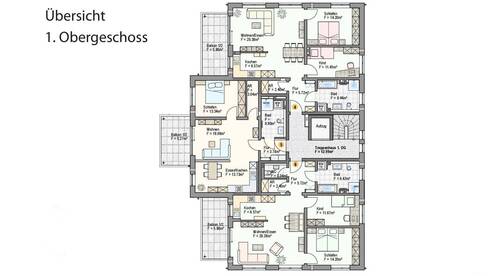 Übersicht 1. Obergeschoss - 