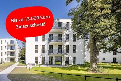 Außenansicht Eingang - 3 Zimmer Terrassenwohnung zum Kaufen in Königs Wusterhausen