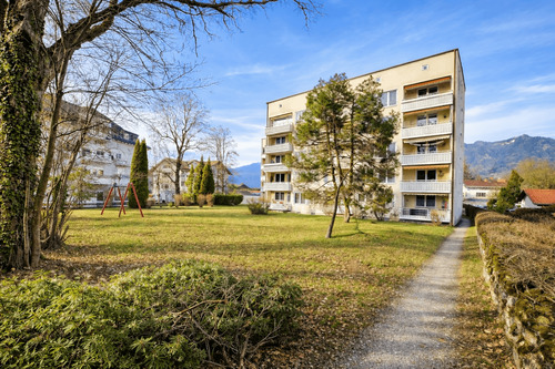 Außenansicht - Wohnen mit Bergpanorama - gepflegte 3-Zimmer-Wohnung mit Garage in Sonthofen
