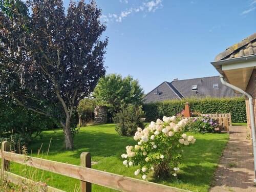 Seitlich der Immobilie: wunderschön pflegeleichter Garten - 4 Zimmer Einfamilienhaus zum Kaufen in Katharinenheerd
