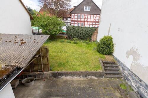 Garten - Reihenmittelhaus mit 156,00 m² in Waldkappel zum Kaufen