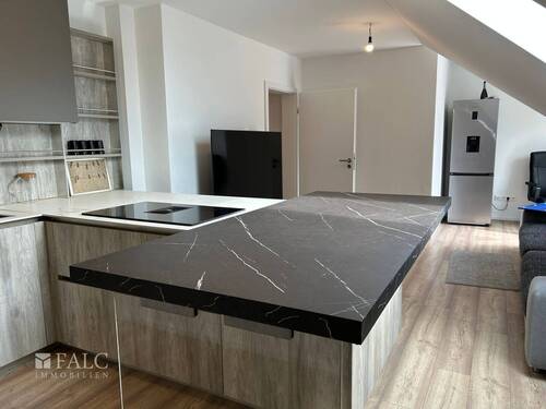 Küche mit Blick Wohnbereich - 