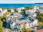 Ansicht Vogelperspektive - Strandnahe Ferienwohnung in Bestlage von Binz 3 Zimmer, Loggia und Stellplatz