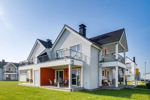 Hausansicht - Erdgeschosswohnung am Hafenbecken im OstseeResort Olpenitz