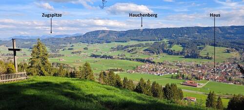 Blick auf Weitnau vom Sonneck - 5 Zimmer Einfamilienhaus in Weitnau