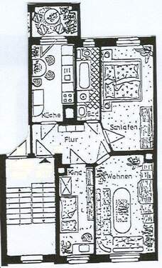 3.OG-rechts (WE 8) - 2 Zimmer Etagenwohnung zur Miete in Leipzig