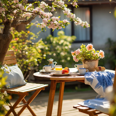 Frühlingsgefühle im Garten.png - Etagenwohnung mit 72,00 m&sup2; in Nürnberg zum Kaufen