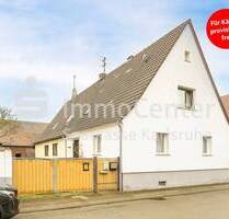 Rohdiamant mit großem Grundstück, Scheune & sicherer Miete durch Gemeinde - Graben-Neudorf / Graben