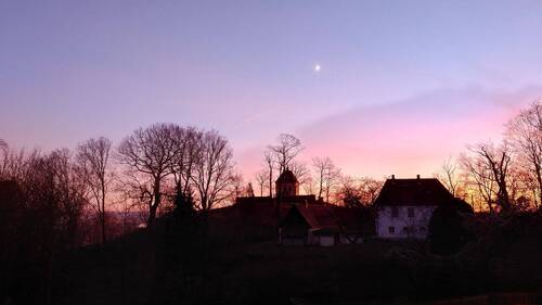 Außenansicht Balkon - Abend - 