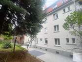 Ansicht Hofseite 2 - WG tauglich: sofort beziehbare, kleine aber gut geschnittene 3-Zimmer-Wohnung in der Brühlervorstadt