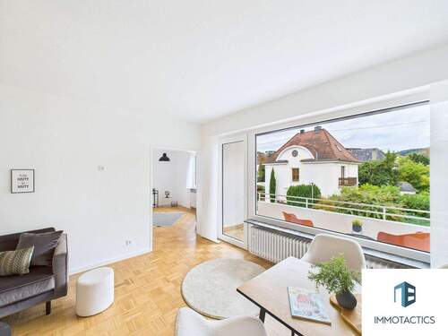 Wohnzimmer - Etagenwohnung mit 101,00 m&sup2; in Bad Kreuznach zum Kaufen