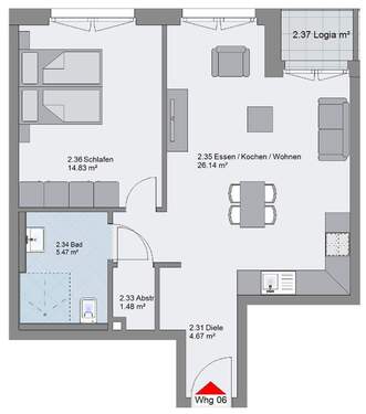 Bild 3 - 2 Zimmer Etagenwohnung in Hamburg