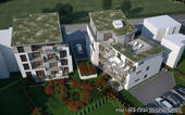 Luftbild ( Animation ) - + + + Penthouse im Herzen von Karben + + + Wohnung mit 86 m² mit großer Terrasse 31,16 m² ( Penthouse Style )