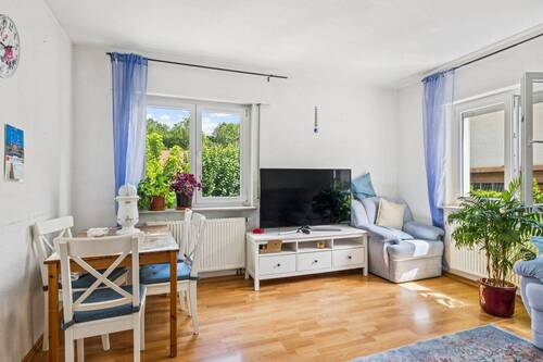 Wohnbereich - Guter Schnitt & gefragte Lage - Vermietete 2-Zimmer-Wohnung in Oßweil