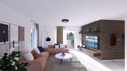 Ansicht Wohnzimmer Wohneinheit 3 - 