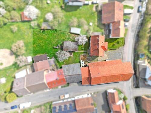2-3885 - Luftbild - 7 Zimmer Mehrfamilienhaus, Wohnhaus in Schauenburg / Elgershausen