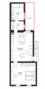 Grundriss - 2 Zimmer Etagenwohnung zum Kaufen in Potsdam
