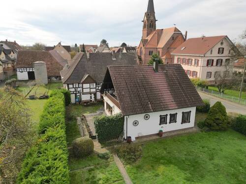 Luftbild_Rückseite - 1 Zimmer Einfamilienhaus in Schwanau / Nonnenweier