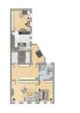 Grundriss 1. Etage mit Möblierung - 