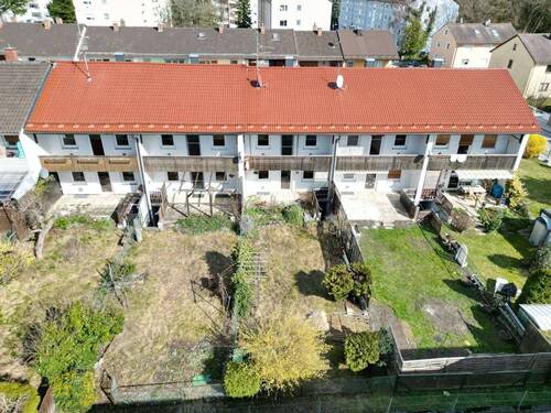 Westansicht/Gartenseite - 2 Zimmer Reihenmittelhaus zum Kaufen in Waldkraiburg