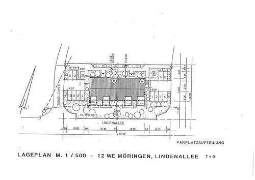 Lageplan Lindenallee 7 u. 9 - 