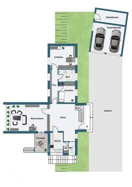 Grundriß Obergeschoß - 