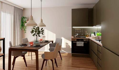 In der offenen Wohnküche bereiten Sie köstliche Ma - 