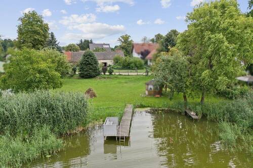 Wasserzugang Blick zum Hof - 9 Zimmer Bauernhaus, Landhaus zum Kaufen in Groß Köris