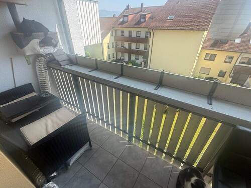 Blick vom Balkon - Etagenwohnung mit 60,00 m² in Lindau Bodensee zum Kaufen