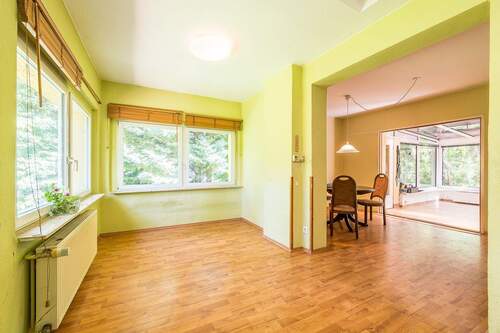 Wohnzimmer und Blick nach Außen - 