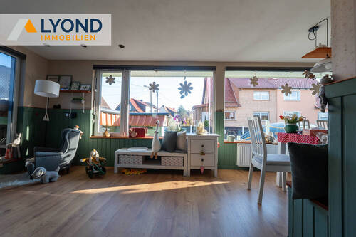 Wohnzimmer Blickrichtung Wintergarten - 