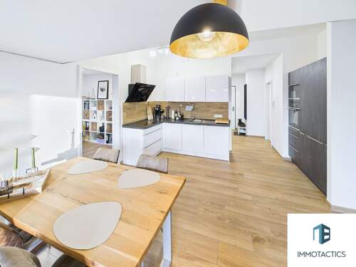 Essbereich - Küche - 3 Zimmer Etagenwohnung in Roxheim