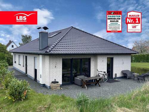 Außenansicht - RESERVIERT! Neuwertiger Bungalow in Hille- Oberlübbe!