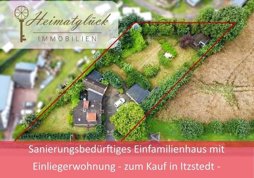 Titelbild - Sanierungsbedürftiges Einfamilienhaus mit Einliegerwohnung - zum Kauf in Itzstedt -