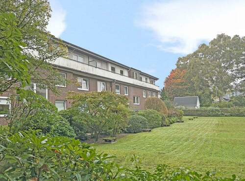 Gartenansicht - 2 Zimmer Etagenwohnung in Hamburg