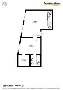 Whg. 1 / Souterrain - 